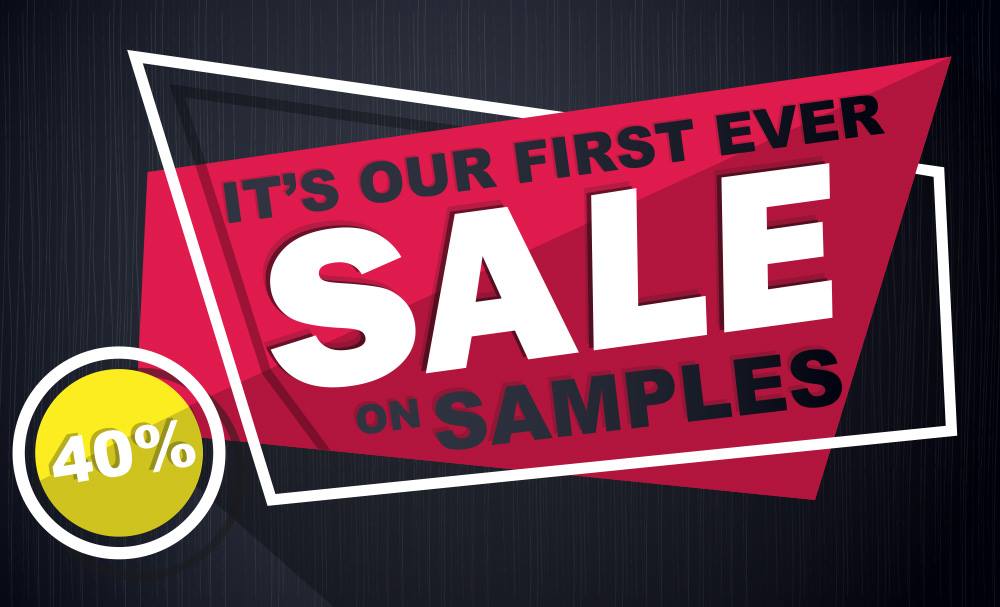 Our First Ever Sale on Samples!!!